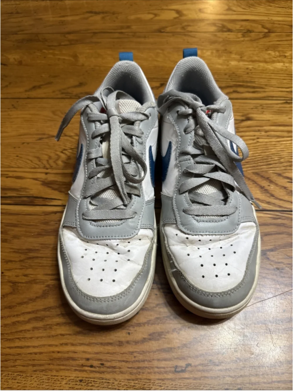 Nike Court Borough 2 Low White Light Smoke Grey Marina - BQ5448-117 5.5Y